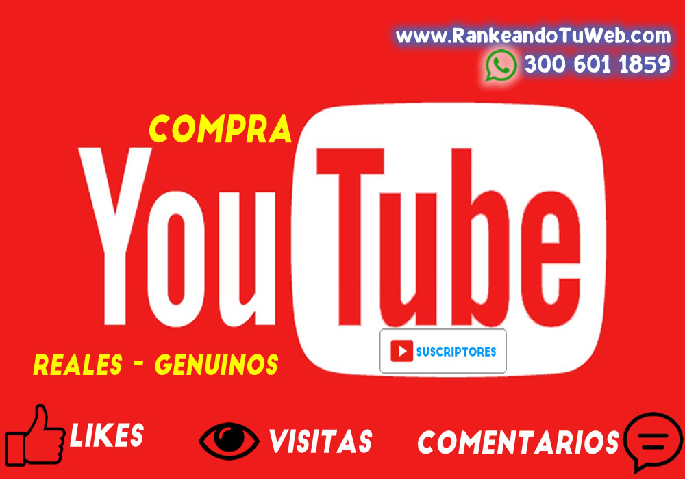 Comprar Visitas YouTube Colombia Views