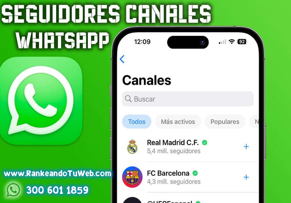 Comprar Reacciones Canales WhatsApp